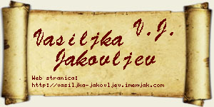 Vasiljka Jakovljev vizit kartica